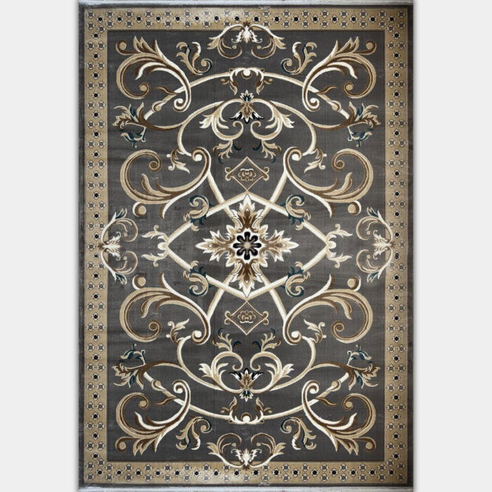 سجاد تركي سفير نقش فرنسي رصاصي مقاس 100*200