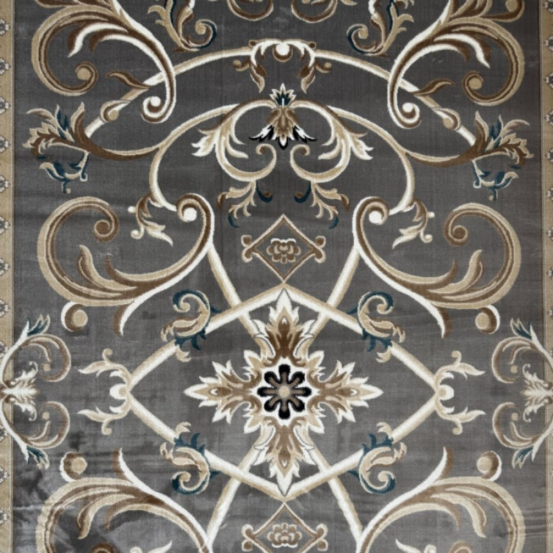 Turkish Ambassador carpet French engraving gray size 100*200