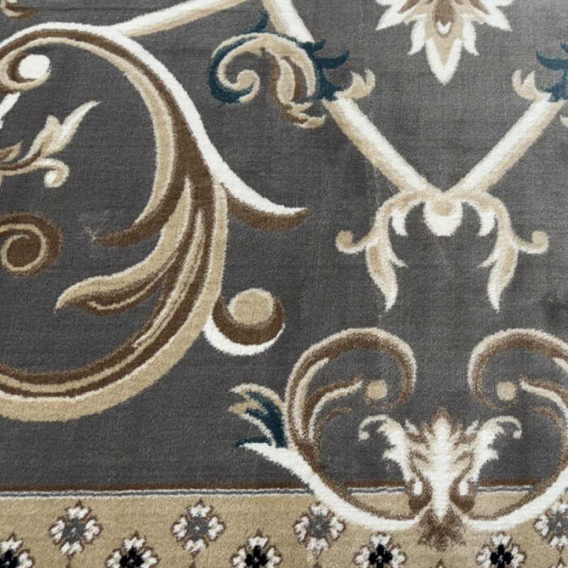 Turkish Ambassador carpet French engraving gray size 100*200
