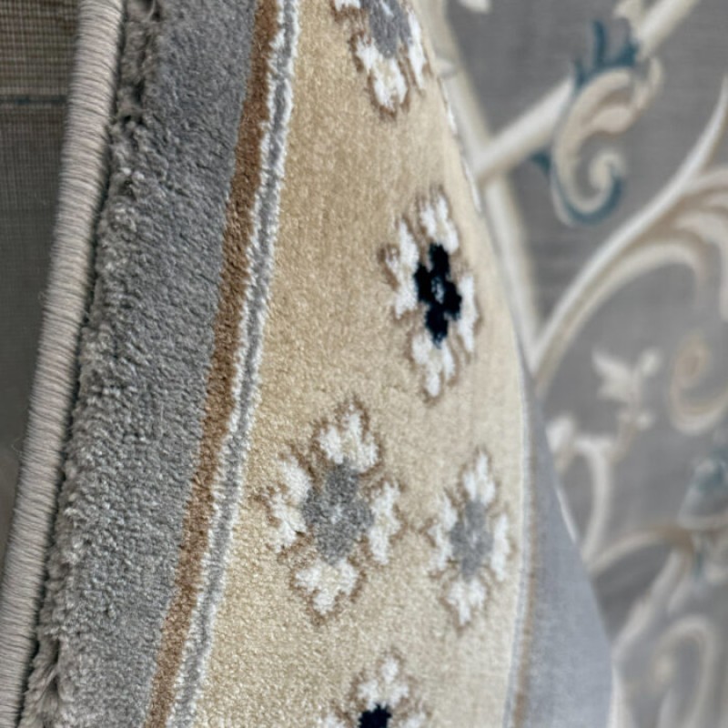 Turkish Ambassador carpet French engraving gray size 100*200