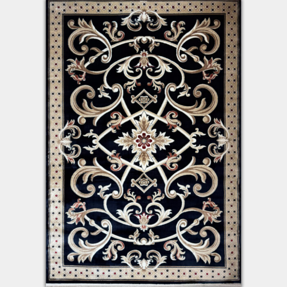 سجاد تركي سفير نقش فرنسي كحلي مقاس 400*500