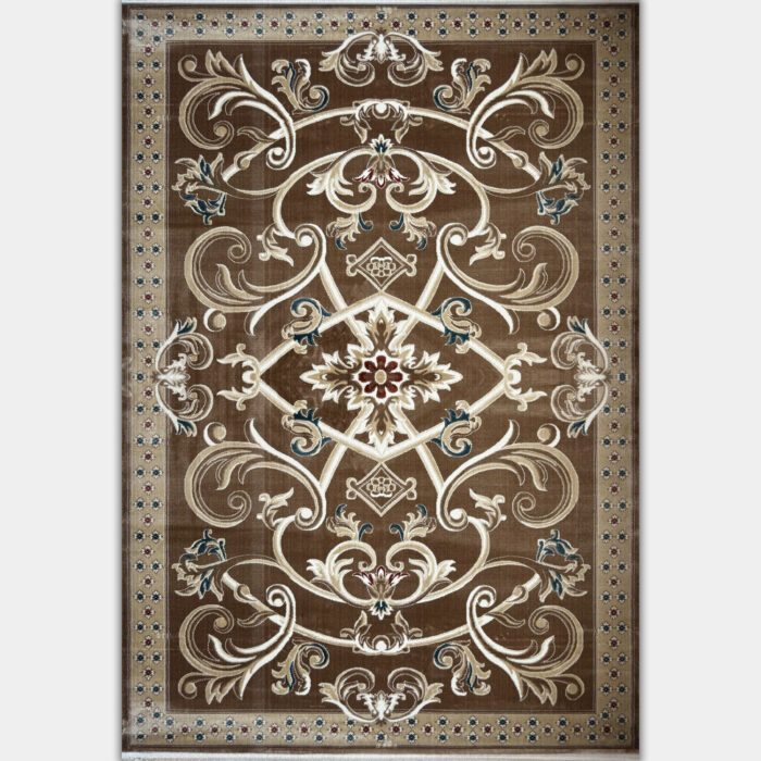 سجاد تركي سفير نقش فرنسي بني مقاس 200*300