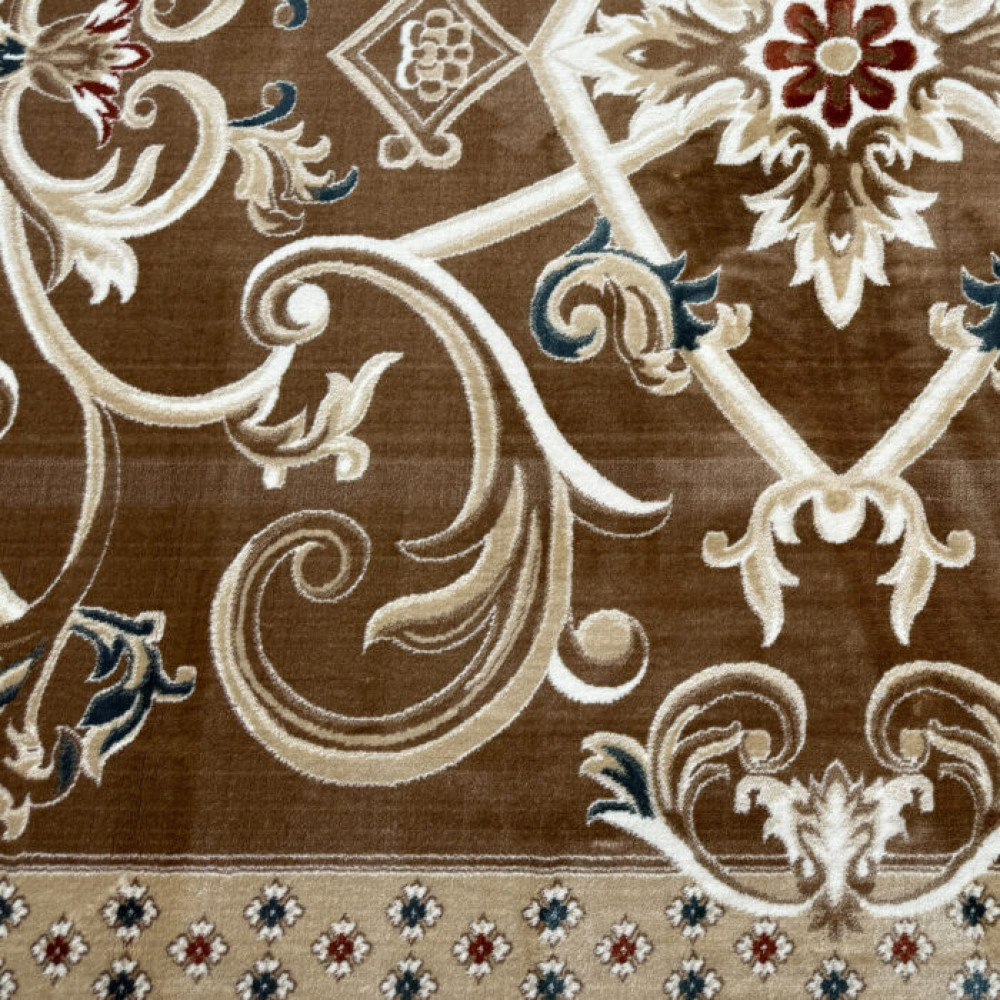 سجاد تركي سفير نقش فرنسي بني مقاس 400*600