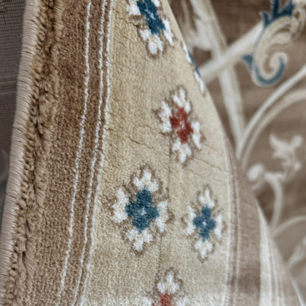 سجاد تركي سفير نقش فرنسي بني مقاس 400*600