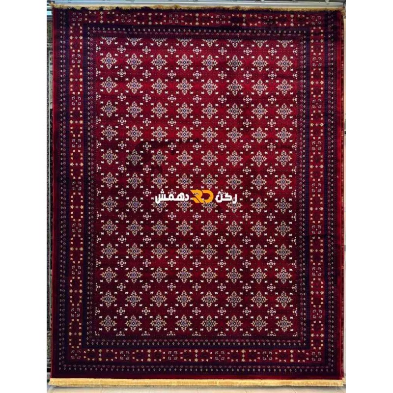 سجاد افغاني حرير ناعم بخارى 2002 احمر مقاس 250*350
