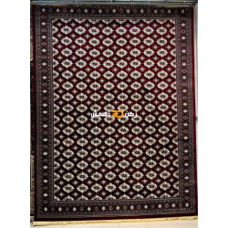 سجاد افغاني حرير ناعم بخارى 2003 احمر مقاس 400*500