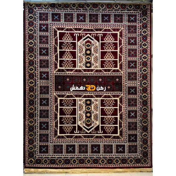 سجاد افغاني حرير ناعم بخارى 2004 احمر مقاس 80*150