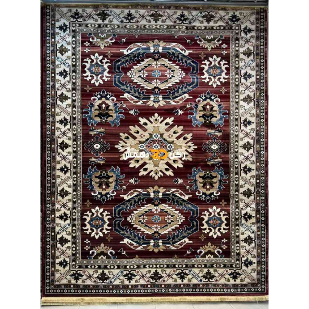 سجاد افغاني حرير ناعم بخارى 2005 احمر مقاس 80*150