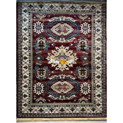 سجاد افغاني حرير ناعم بخارى 2005 احمر مقاس 80*150