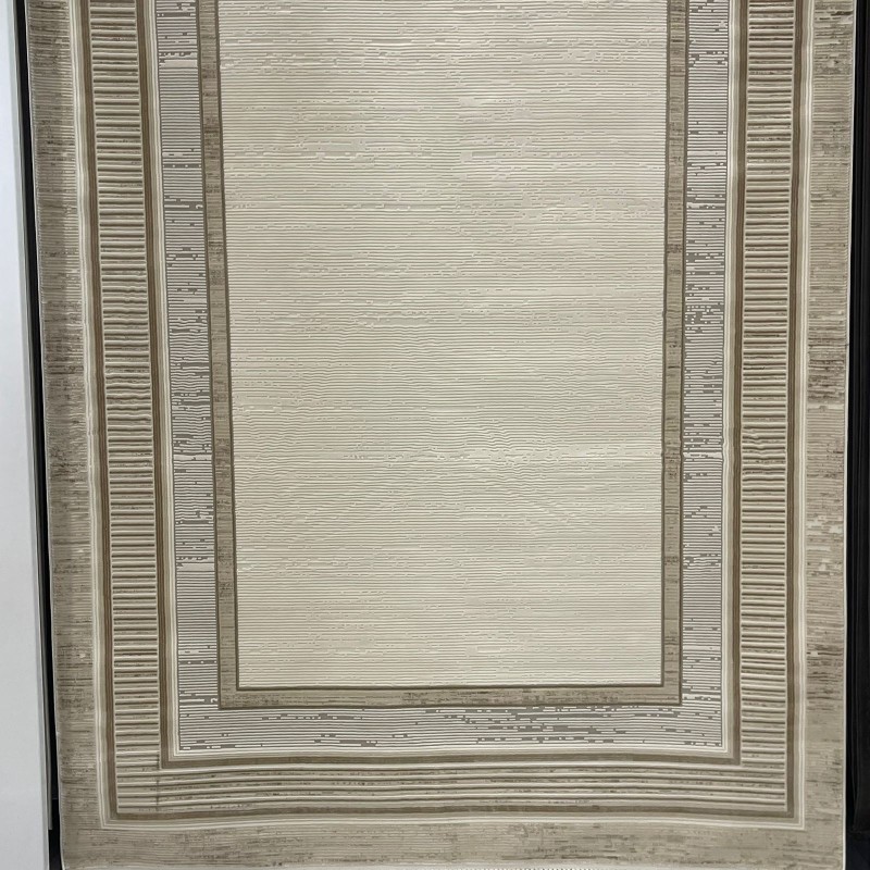 سجاد تركي اطار برواز سيلفيا 40984A بيج مقاس 150*220