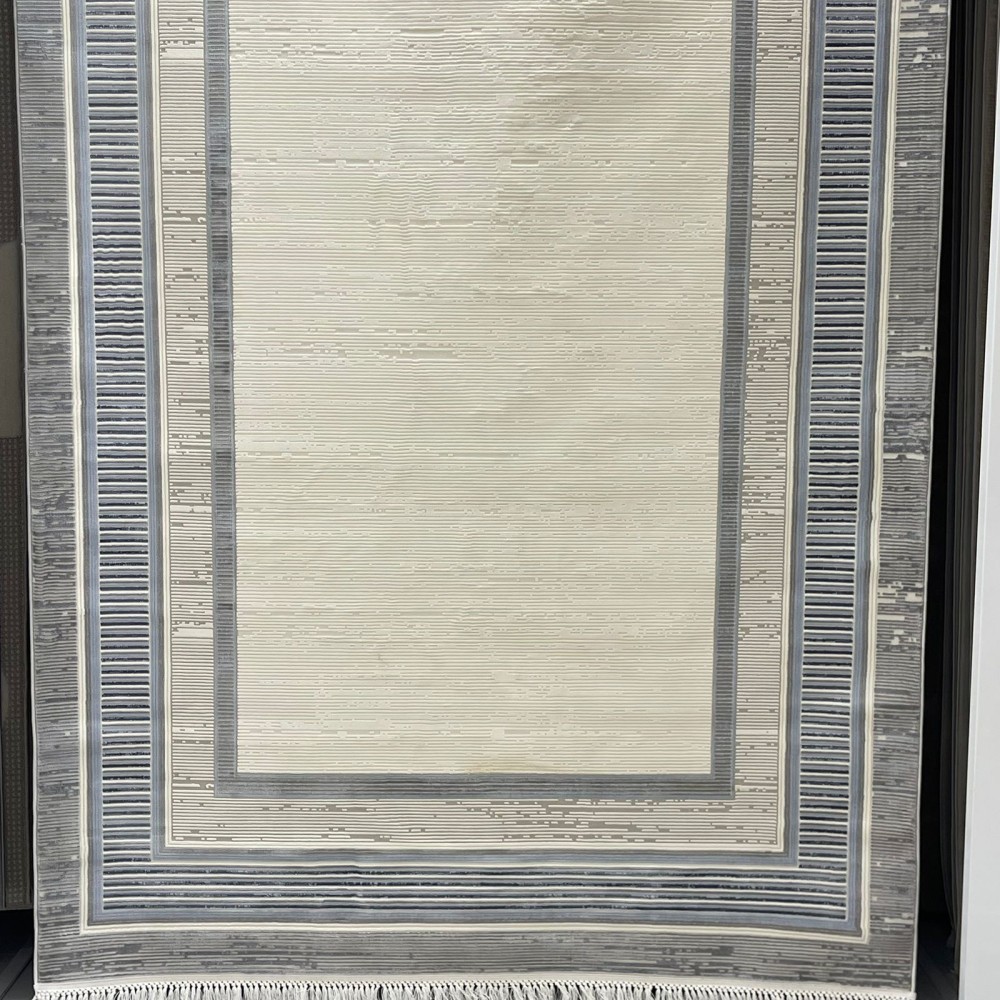 سجاد تركي اطار برواز سيلفيا 40984A سماوي مقاس 50*80