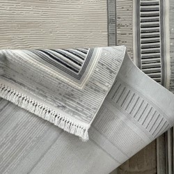 سجاد تركي اطار برواز سيلفيا 40984A رصاصي مقاس 400*500