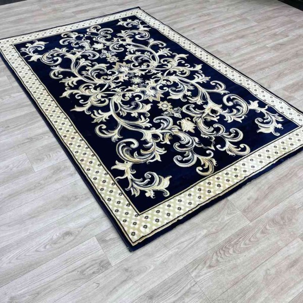 Tabriz Turkish Oriental Rug G0001 Navy Size 150*220