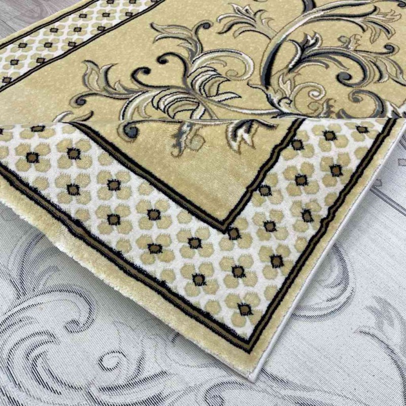 سجاد شرقي تبريز تركي G0001 ذهبي مقاس 150*220