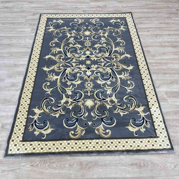 Turkish Tabriz Oriental Rug G0001 Grey Size 80*150