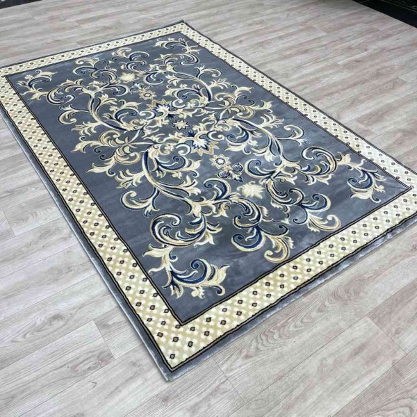 Turkish Tabriz Oriental Rug G0001 Grey Size 80*150