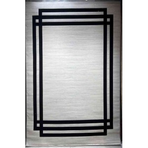 سجاد تركي برواز مودرن طيف BT476 كريم اسود مقاس 200*300