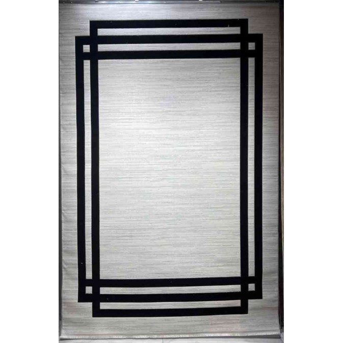 سجاد تركي برواز مودرن طيف BT476 كريم اسود مقاس 200*300