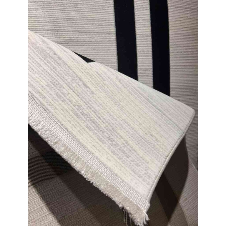 سجاد تركي برواز مودرن طيف BT476 كريم اسود مقاس 200*300