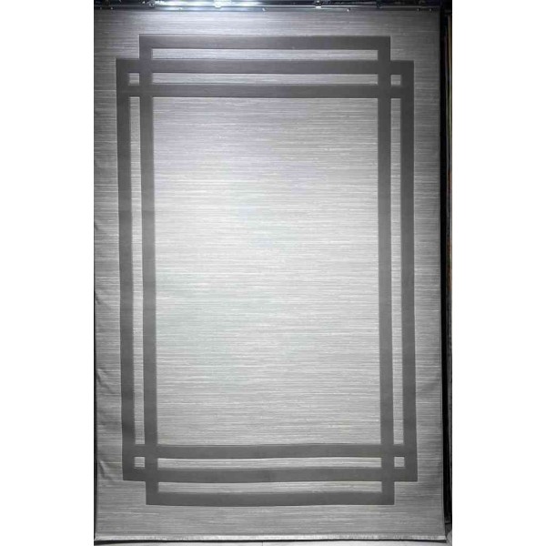 Turkish rug with a modern frame Spectrum BT476 cream and gray size 50*80