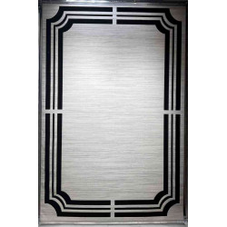 سجاد تركي برواز مودرن سراي BT485 كريم اسود مقاس 50*80