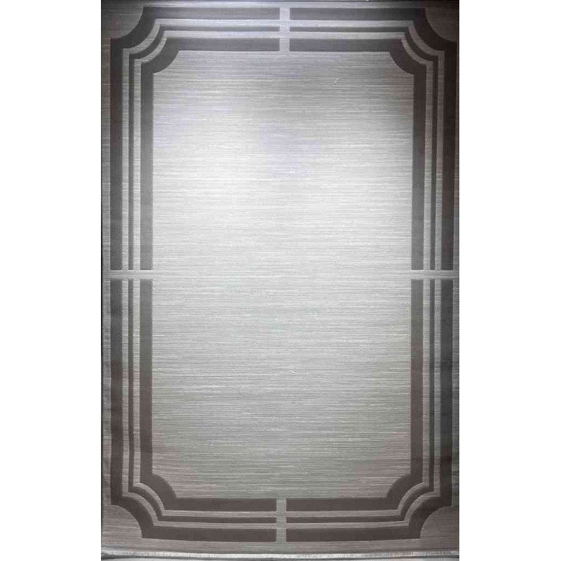Turkish rug modern frame Saray BT485 cream gray size 400*500