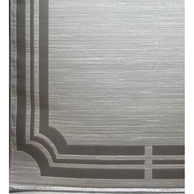 Turkish rug modern frame Saray BT485 cream gray size 400*500