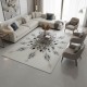 سجاد تركي لافندر N0595A اسود دائري مقاس 200*200