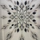 سجاد تركي لافندر N0595A اسود دائري مقاس 200*200