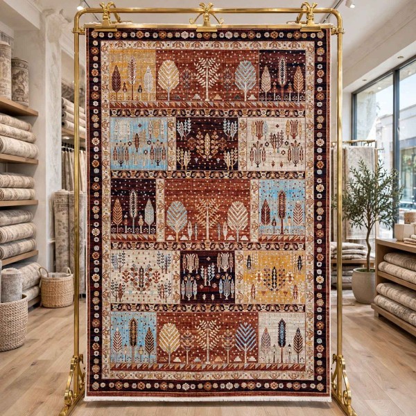 Turkish Bohemian VENİCE Rug 43242A NAVY RED Size 250*350
