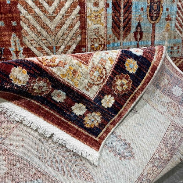 Turkish Bohemian VENİCE Rug 43242A NAVY RED Size 250*350