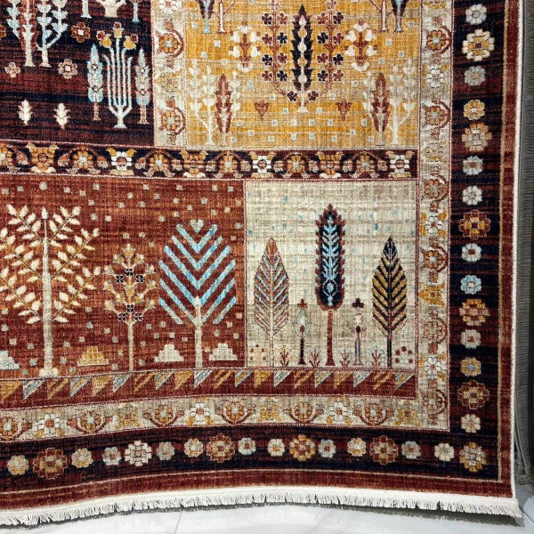 Turkish Bohemian VENİCE Rug 43242A NAVY RED Size 250*350