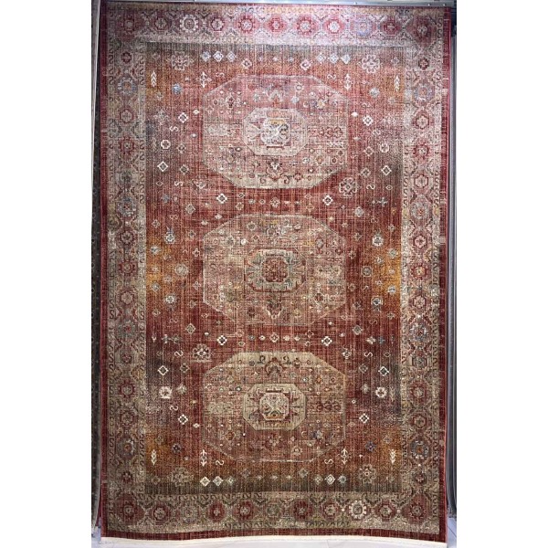 سجاد بوهيمي فينيسيا تركي  43267C احمر مقاس 250*350 سم