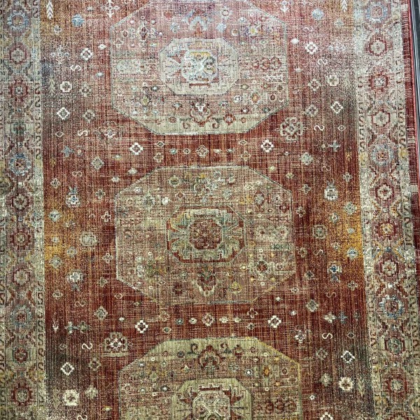 سجاد بوهيمي فينيسيا تركي  43267C احمر مقاس 250*350 سم
