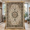 Turkish Bohemian VENİCE Rug 43379A CREAM GREEN Size 150*220