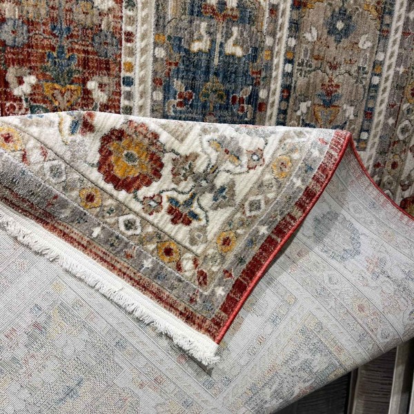 سجاد بوهيمي فينيسيا تركي  43285B كريم احمر مقاس 250*350 سم