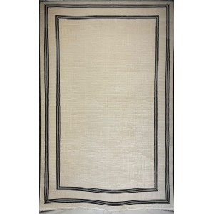 Turkish rug Victoria frame 41606A cream black size 300*400