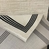 Turkish rug Victoria frame 41603A cream black size 150*220