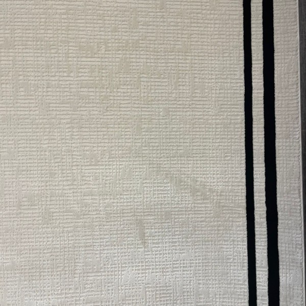 Turkish rug Victoria frame 41307A cream black size 100*300