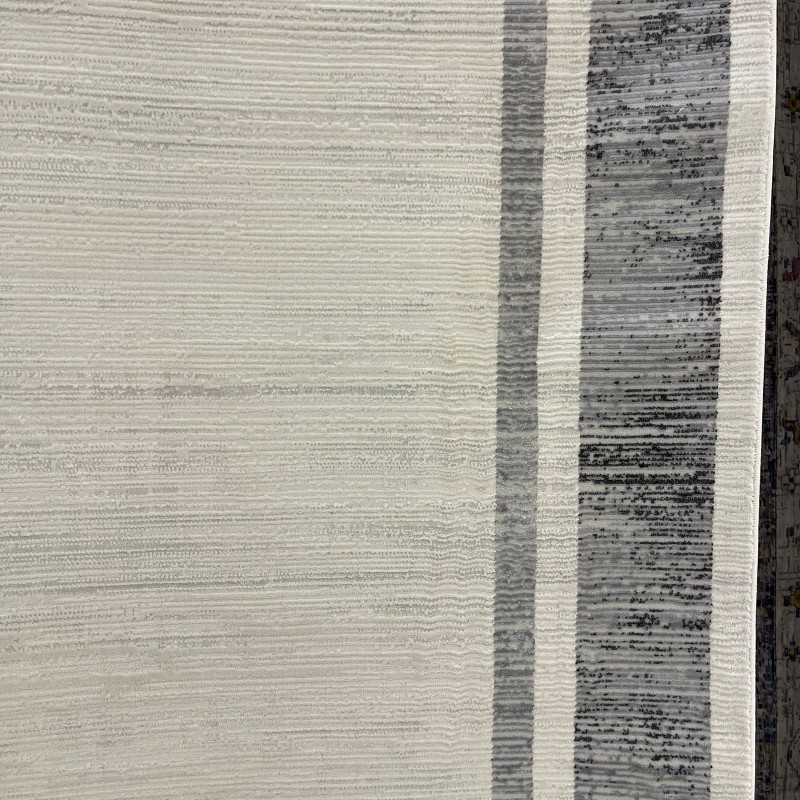 سجاد تركي اطار برواز فيكتوريا 41358A كريم اسود مقاس 200*300