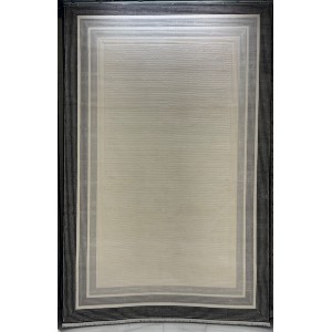 Turkish rug Victoria frame 41601A cream black size 200*300
