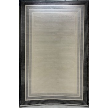 سجاد تركي اطار برواز فيكتوريا 41601A كريم اسود مقاس 300*400
