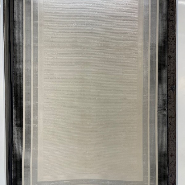 Turkish rug Victoria frame 41361A cream black size 250*350