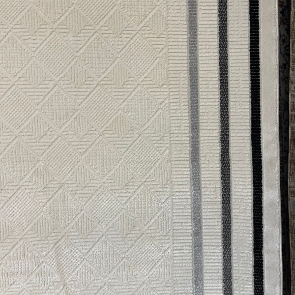 Turkish rug Victoria frame 38247A cream black size 300*400