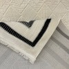 Turkish rug Victoria frame 38247A cream black size 300*400