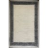 سجاد تركي اطار برواز فيكتوريا 41602A كريم اسود مقاس 250*350