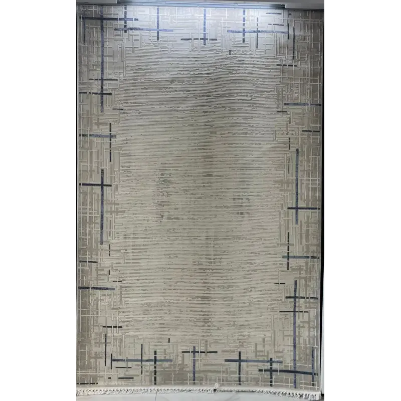 سجاد تركي فوج 36232A كريم سماوي مقاس 250*350