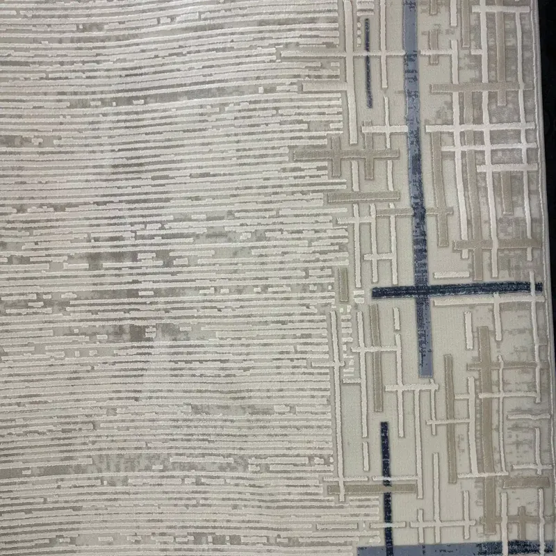 سجاد تركي فوج 36232A كريم سماوي مقاس 250*350
