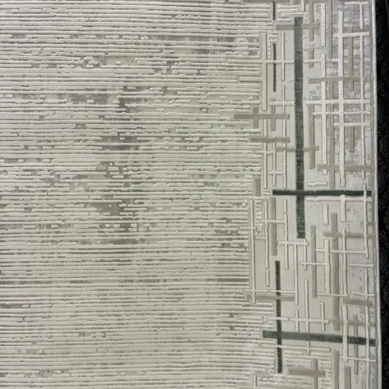 سجاد تركي فوج 36232A كريم اخضر مقاس 100*300