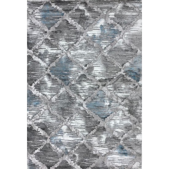 Arwa Carpet 0AS76A Blue and Gray Size 300*400
